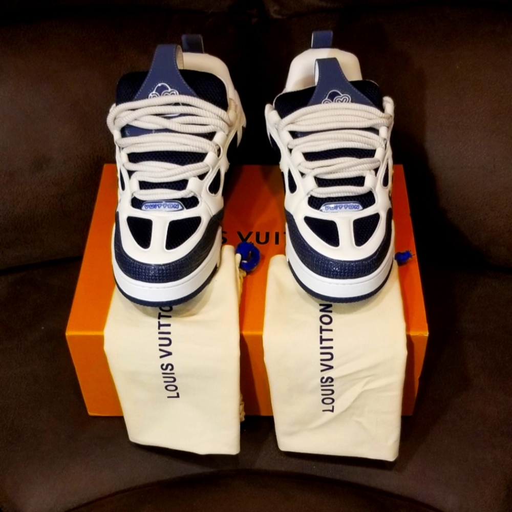 Louis Vuitton Skate Sneakers - Blue and White